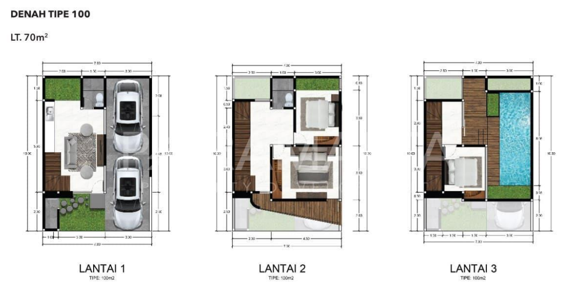Layout Tipe 100